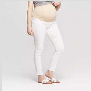 2/$24 💥🆕 Ingrid & Isabel Maternity Crossover White Skinny Pants | Sz 18 | 728